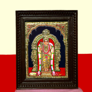 Green Stone murugan Thanjavur Painting
