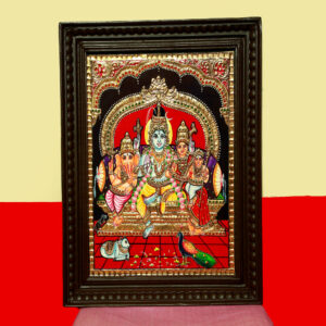 Red Stone kailash Thanjavur Painting